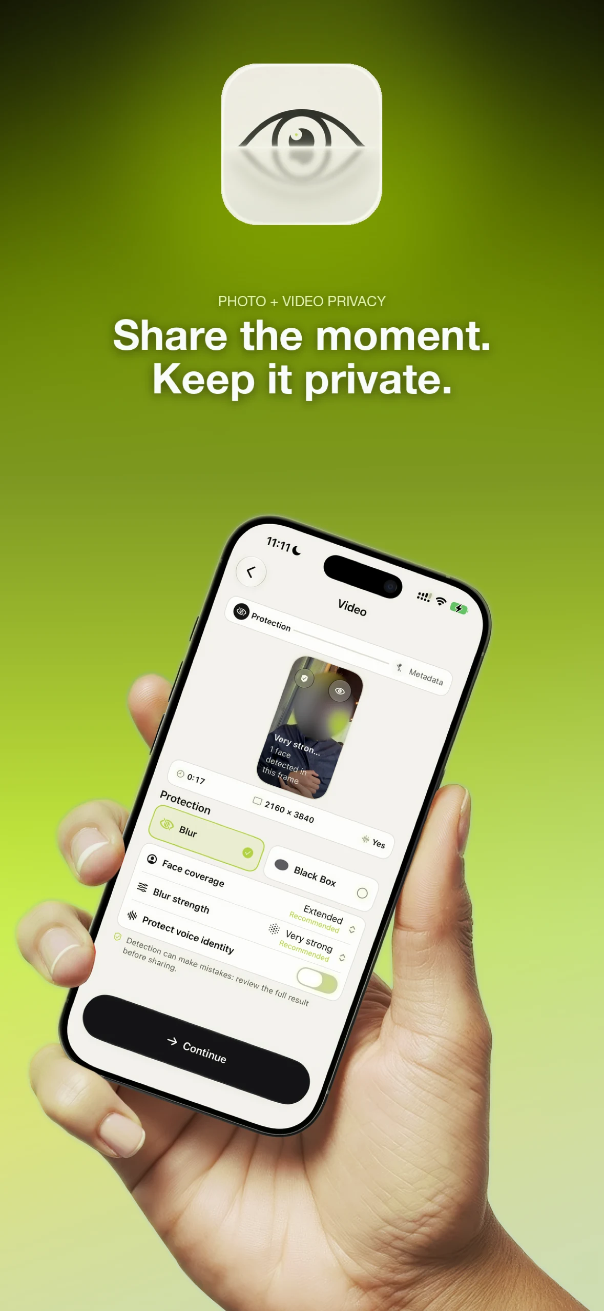 Capture App Store de Cloakyy montrant la protection vidéo